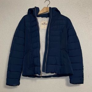 Hollister women Sherpa lined polyester padded jacket size S